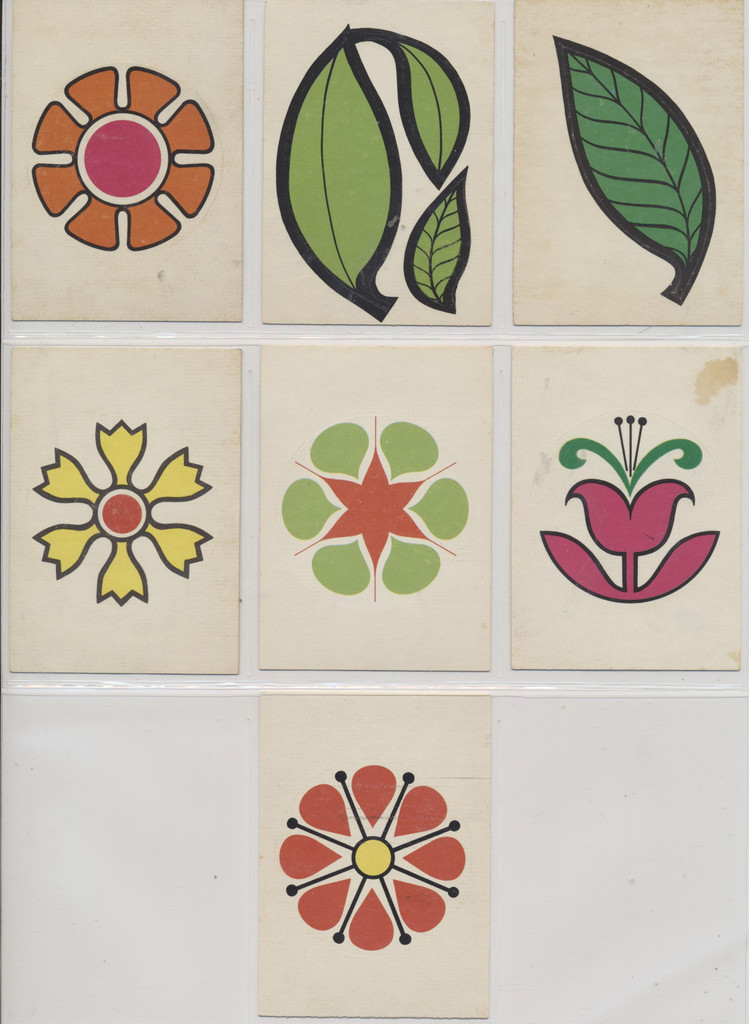 1968 Donruss Flower Power Stickers Lot 7 Different  #*