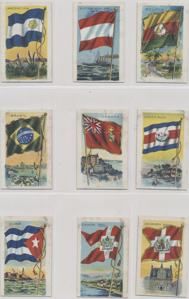 1900's Canidian V 90 Flags Of All Nations Set 60  #*