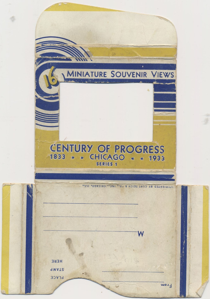 1933 Curt Teich & Co Chicago World's Fair R30-2 BOX Set 16  #*