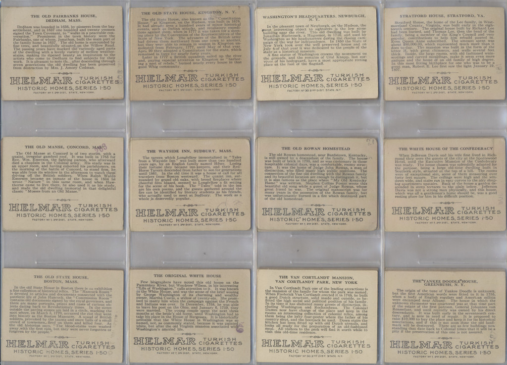 1910 T69 Historic Homes Series Set 50  #*