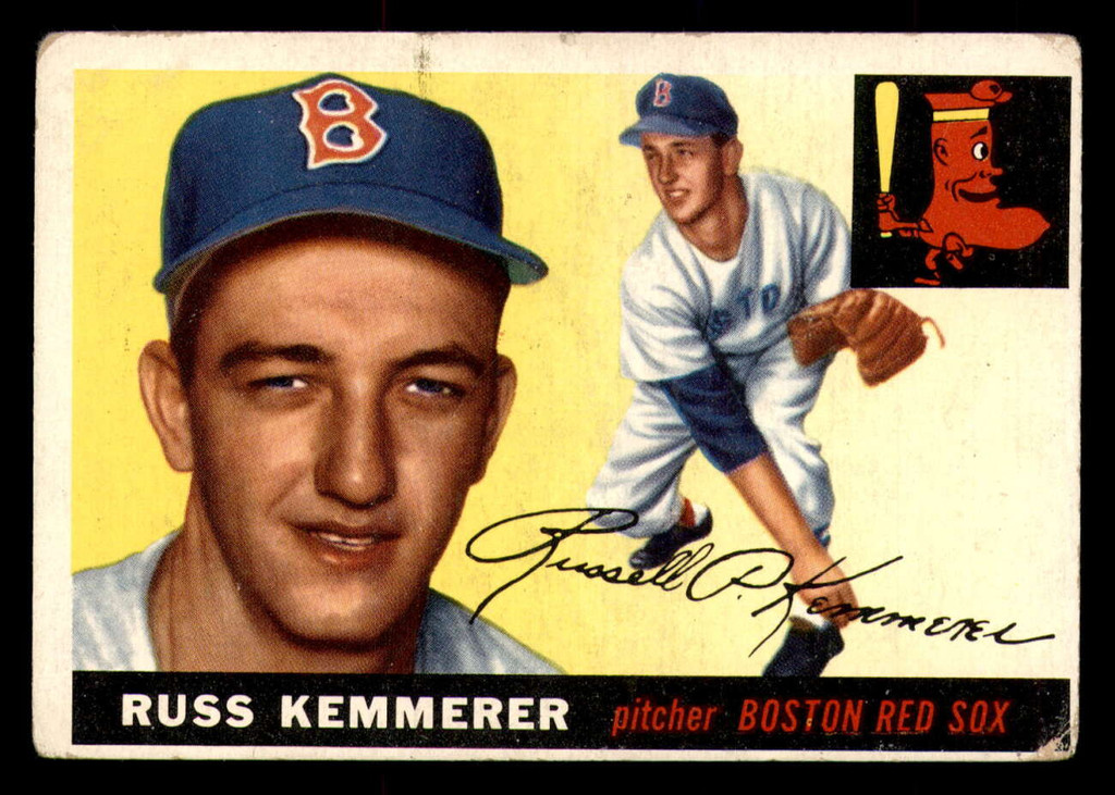 1955 Topps #18 Russ Kemmerer Very Good RC Rookie Red Sox    ID:308567