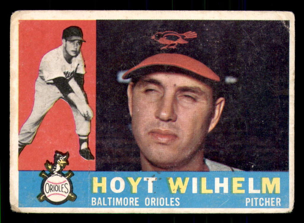 1960 Topps #395 Hoyt Wilhelm UER Good Orioles UER    ID:308778