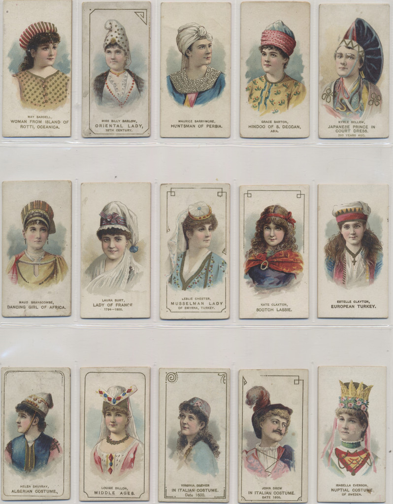 1889 N71 Duke Cigarettes Actors & Actresses 2ND Series Lot 49/50  #*