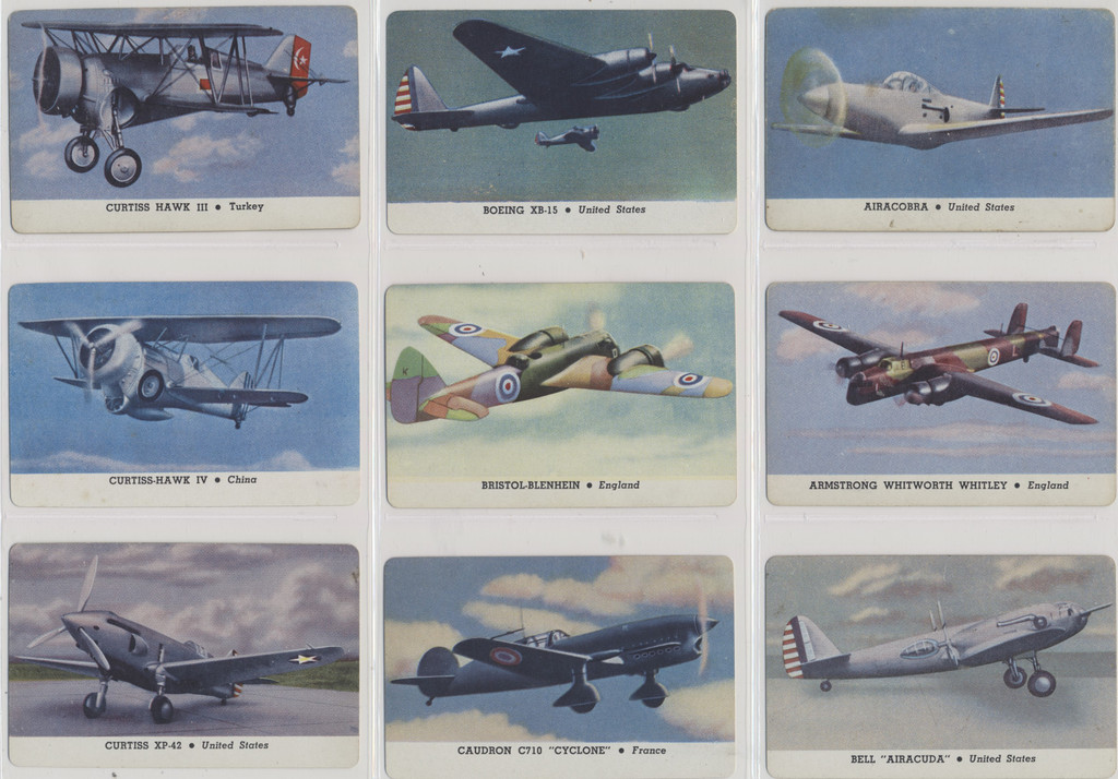 1940s R112-3b CARD-O Airoplane Series B Set (26+2 Variations)  #*