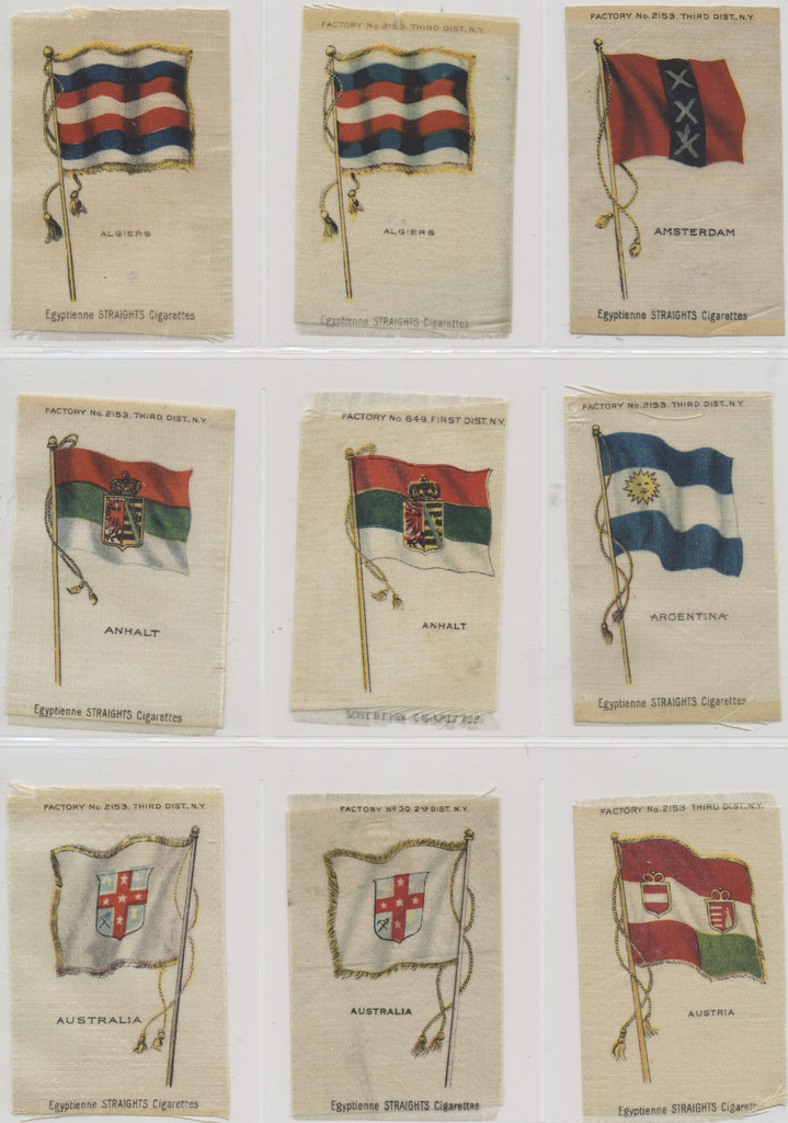 1910 S-33 National Flags Lot 273 Measure 3 1/4 By 2 Inches  #*