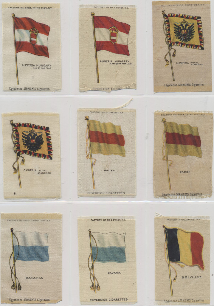 1910 S-33 National Flags Lot 273 Measure 3 1/4 By 2 Inches  #*