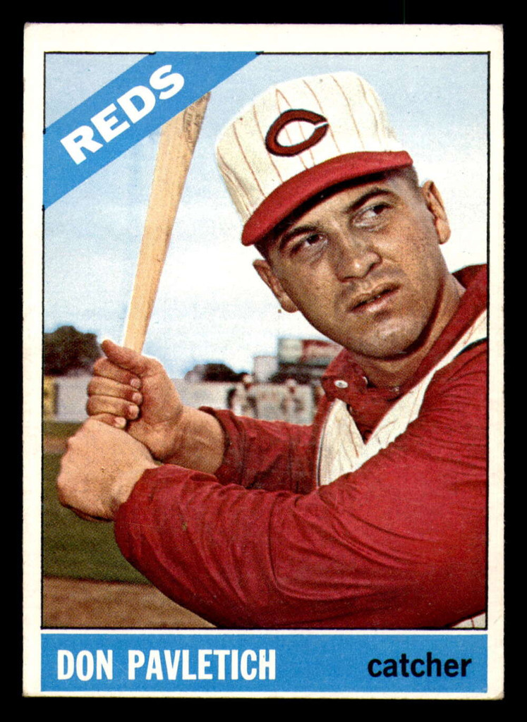 1966 Topps #196 Don Pavletich Excellent+ Reds  ID:310380