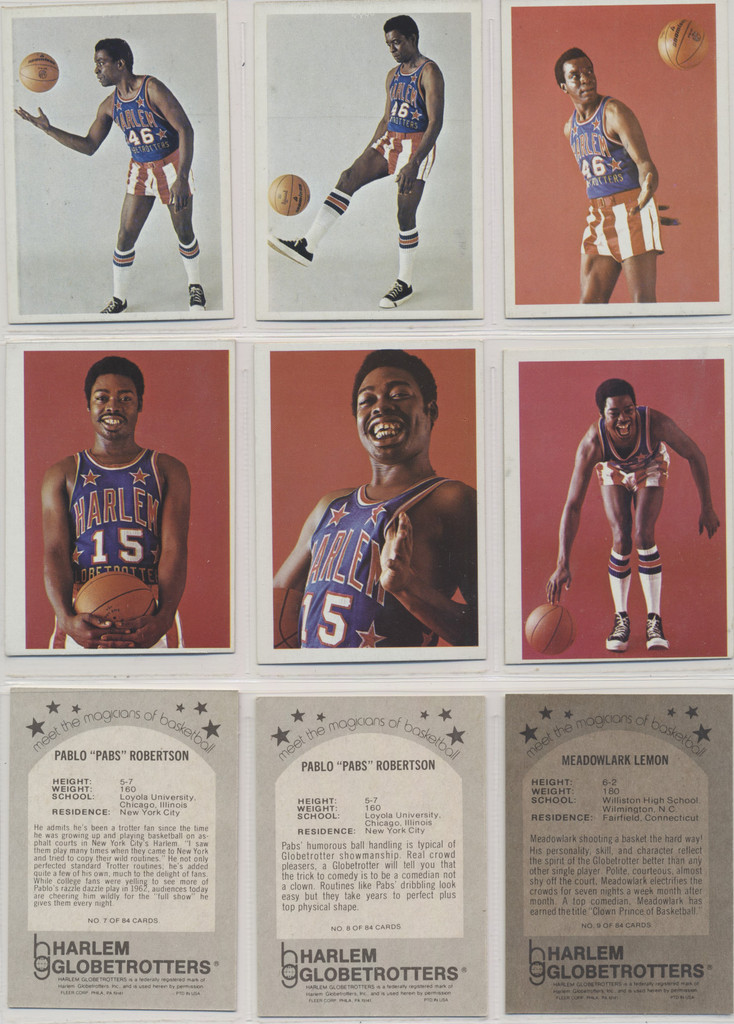 1970S Fleer Harlem Globetrotters Set 84  #*