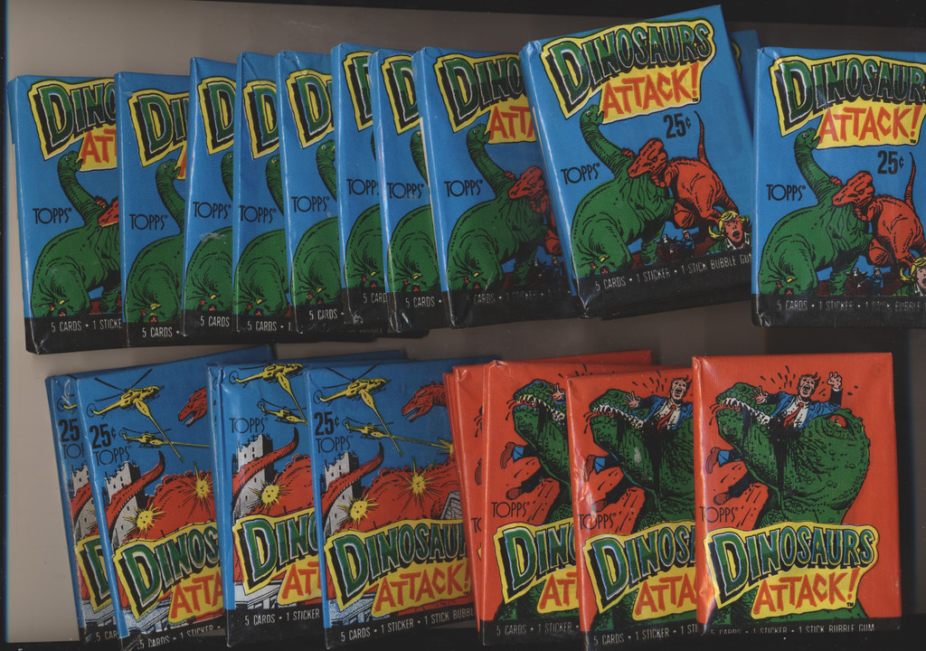 1988 Topps Dinosaurs Attack  36 Wax  Packs In 400 Count Box  #*sku34051