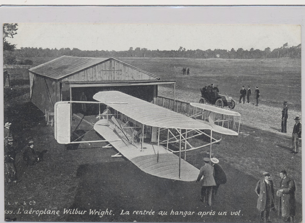 1906 Wilbur Wright Advertising Back Post Card Size Real Photo  #*