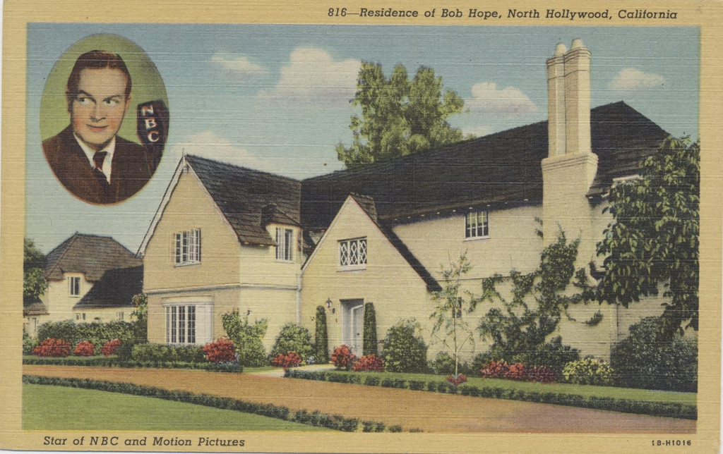 1946 Bob Hope Post Card Home Of Bob Hope  #*