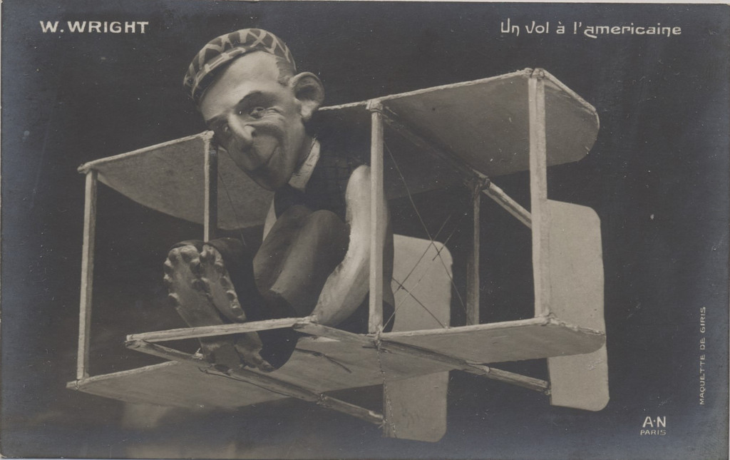 Post Card Wilbur Wright Aviation  #*