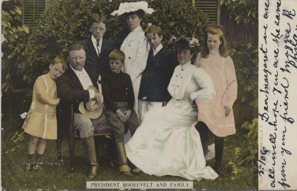 1906 Post Card President Theodore Roosevelt And Family  #*sku2346