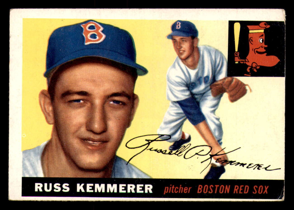 1955 Topps #18 Russ Kemmerer Very Good RC Rookie Red Sox   ID:312157