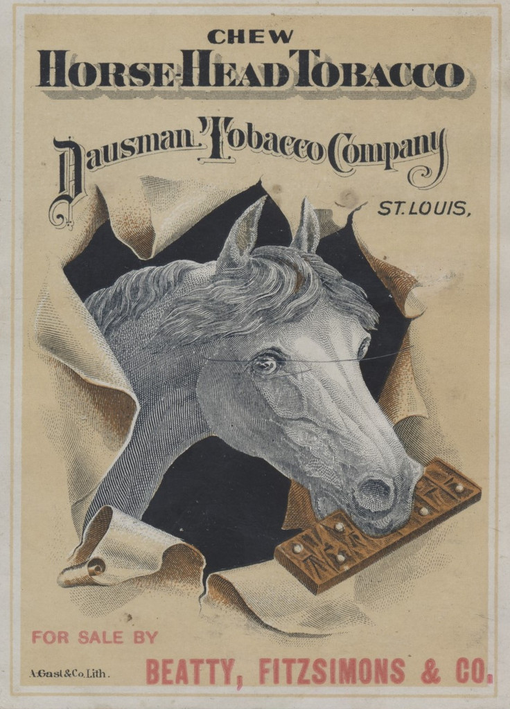Victorian Trade Card Advertising Horse Head Tobacco  #*