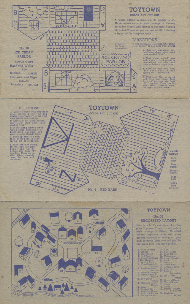 1946 Nabisco Toytown Carnival F275-18b Set 36  #*