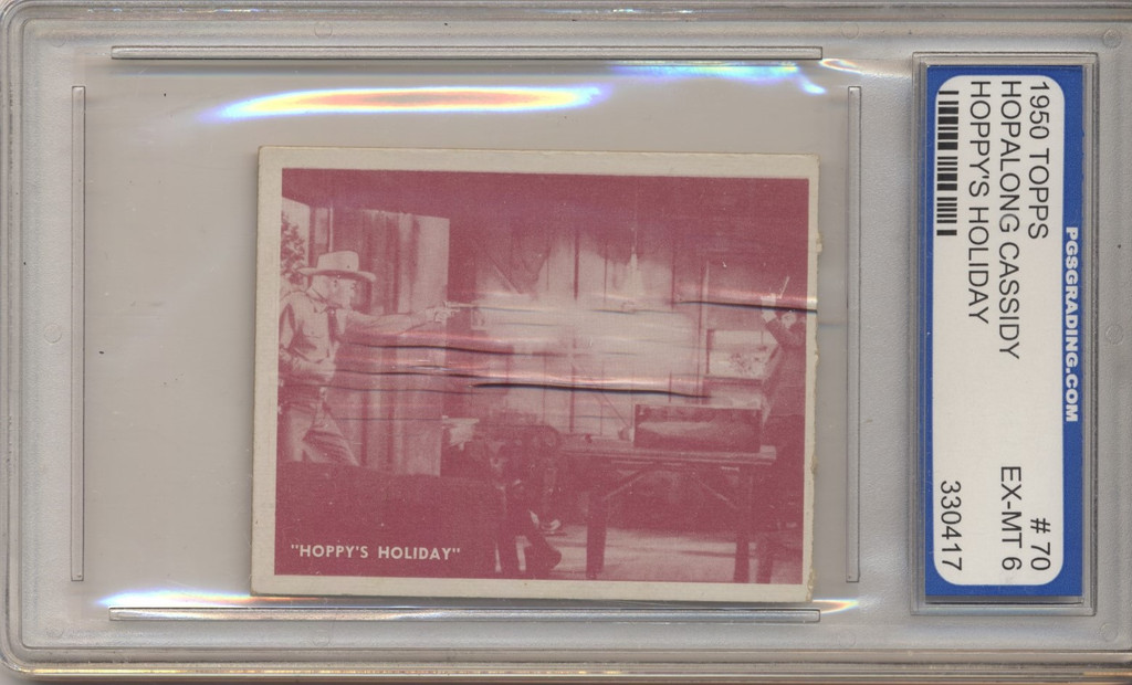 1950 TOPPS HOPALONG CASSIDY #70 Hoppy's Holiday PGS 6 EX-MT  #*