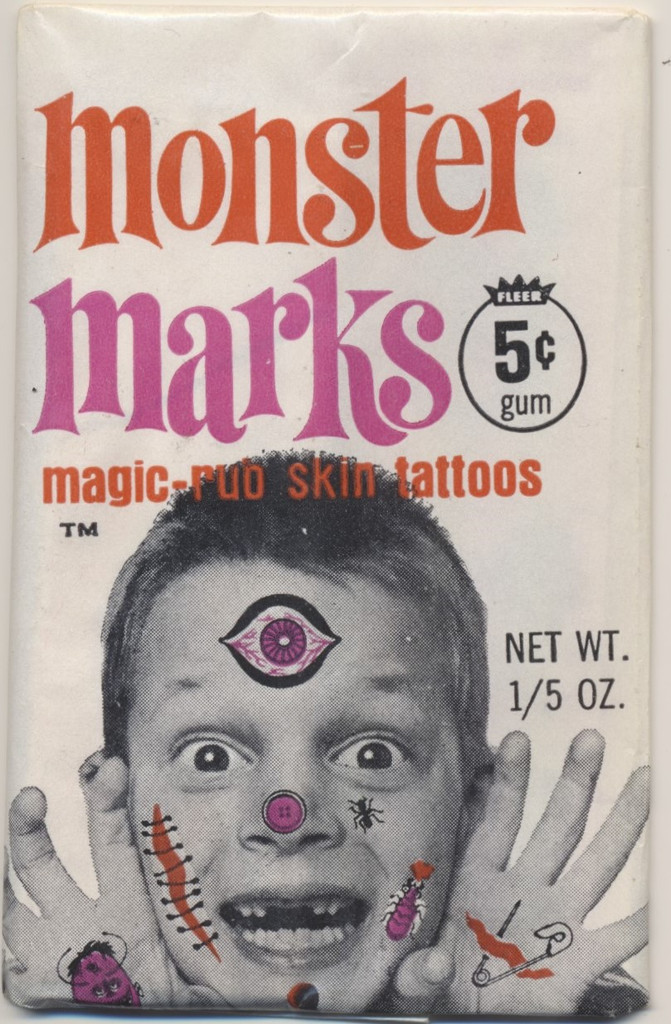 1968 Fleer Monster Marks 5 Cents Unopened 1 Wax Pack  #*