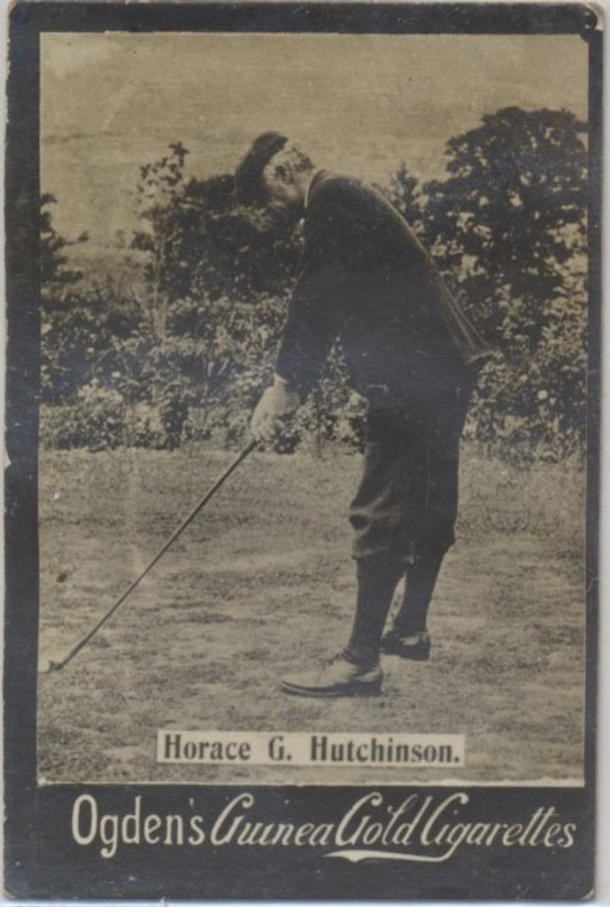 1901 Ogden Cigarette Card Guinea Gold Golf Horace G. Hutchinson  #*