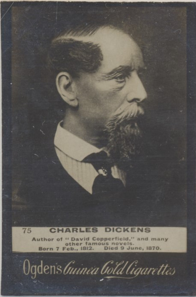 1901 Guinea Gold Ogdens Ltd. Liverpool Set 330s-1 #75 Charles Dickens Ex  #*