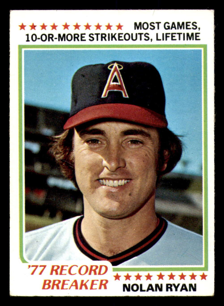 1978 Topps #6 Nolan Ryan RB Excellent+ Angels RB   ID:314011