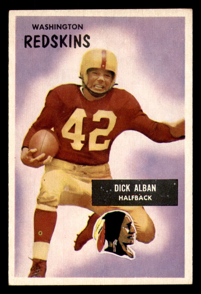 1955 Bowman #12 Dick Alban Very Good Redskins   ID:315473