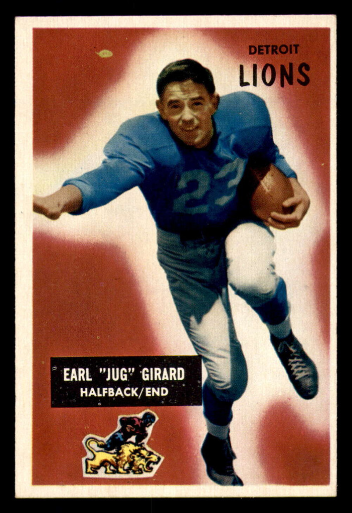 1955 Bowman #15 Jug Girard Ex-Mint Lions   ID:315475