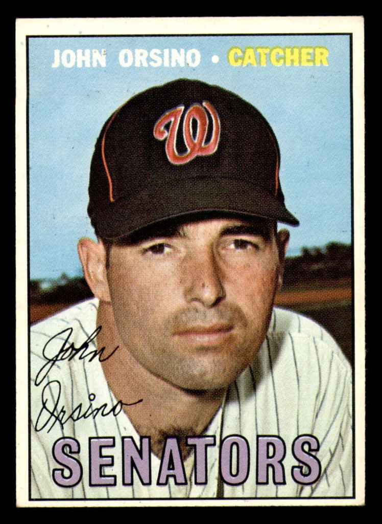 1967 Topps #207 John Orsino Ex-Mint Senators   ID:315747