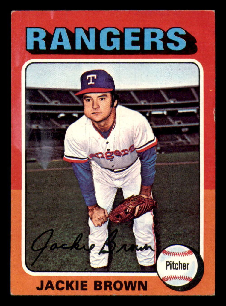 1975 Topps Mini #316 Jackie Brown Very Good Rangers    ID:317896