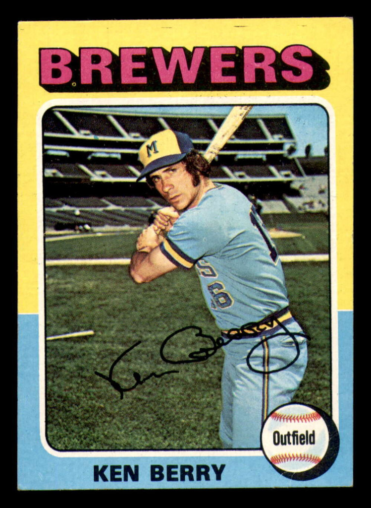 1975 Topps Mini #432 Ken Berry Very Good Brewers    ID:318012