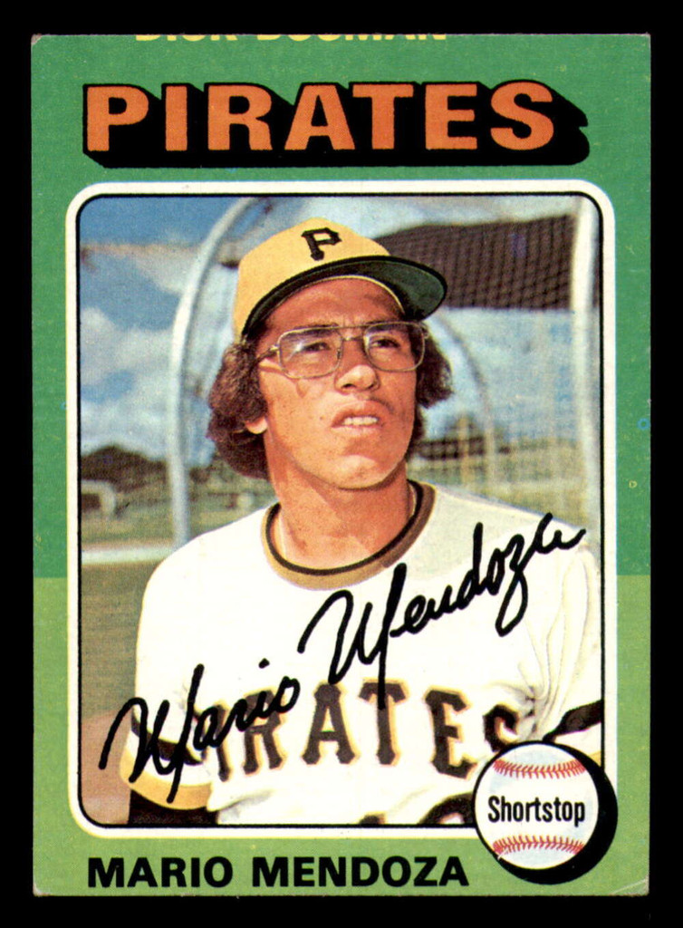 1975 Topps Mini #457 Mario Mendoza Ex-Mint RC Rookie Pirates  ID:318037