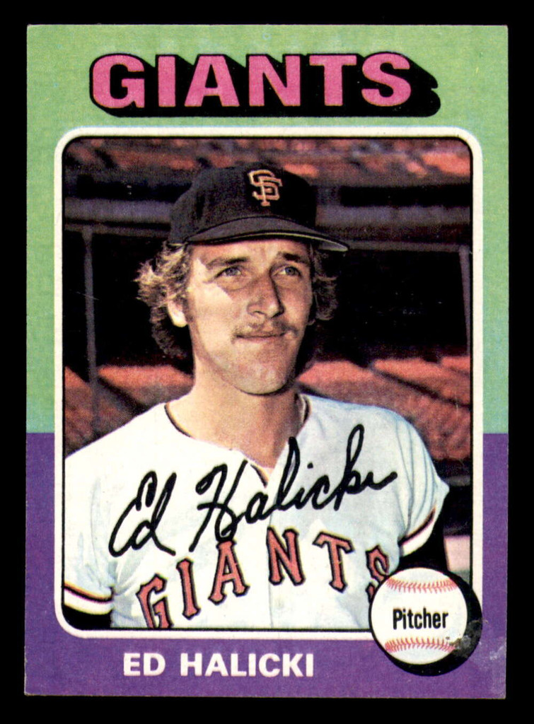 1975 Topps Mini #467 Ed Halicki Ex-Mint RC Rookie Giants  ID:318047