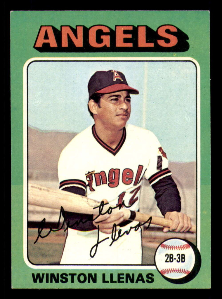 1975 Topps Mini #597 Winston Llenas Near Mint Angels  ID:318177