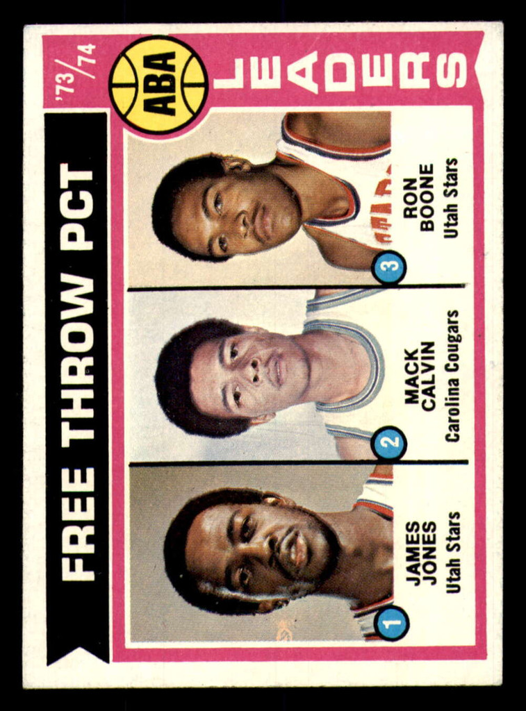 1974-75 Topps #210 ABA Free Throw LL Ex-Mint LL   ID:318700