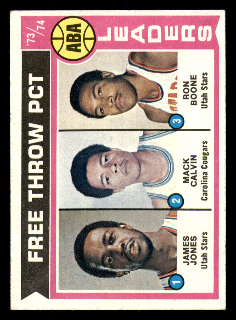 1974-75 Topps #210 ABA Free Throw LL Near Mint LL   ID:318701