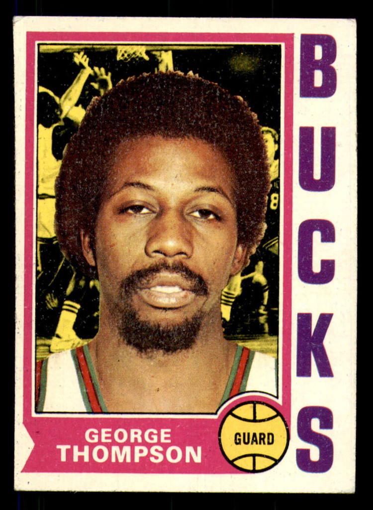 1974-75 Topps #174 George Thompson Excellent+ Bucks   ID:318760