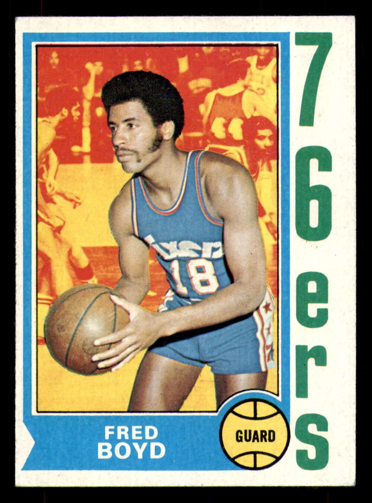1974-75 Topps #154 Fred Boyd Ex-Mint 76ers   ID:319139