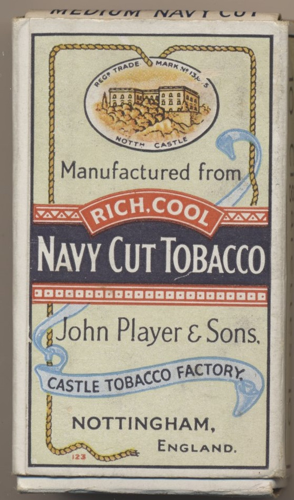 1930'S PLAYERS NAVY CUT CIGARETTES MEDIUM 2 7/8 by 1 5/8 inches  #*