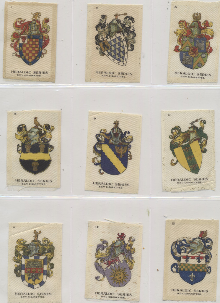 1924 Godfrey Phillips Ltd. H504-17 Heraldic Series 17/25 Silks  #*