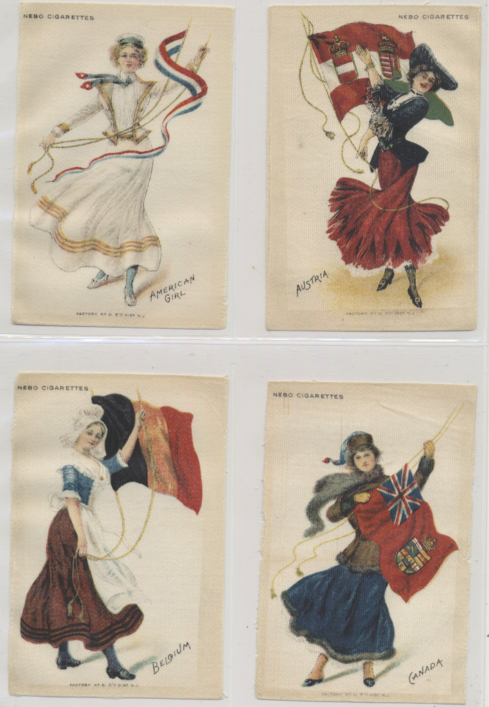 1910 S-59b Flag Girls Of Nations 3 1/2 By 5 Inches Set 24   #*