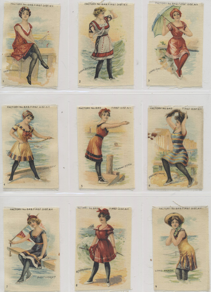 1910 S-56 Bathing Beach Girls Set (25) 2 By 3 Inches  #*