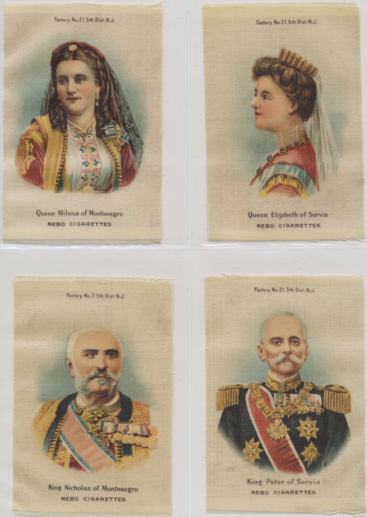 1910 S-79 Rulers Of The Balkans And Italy Set (10) 5 X 3 1/4 Inches  #*