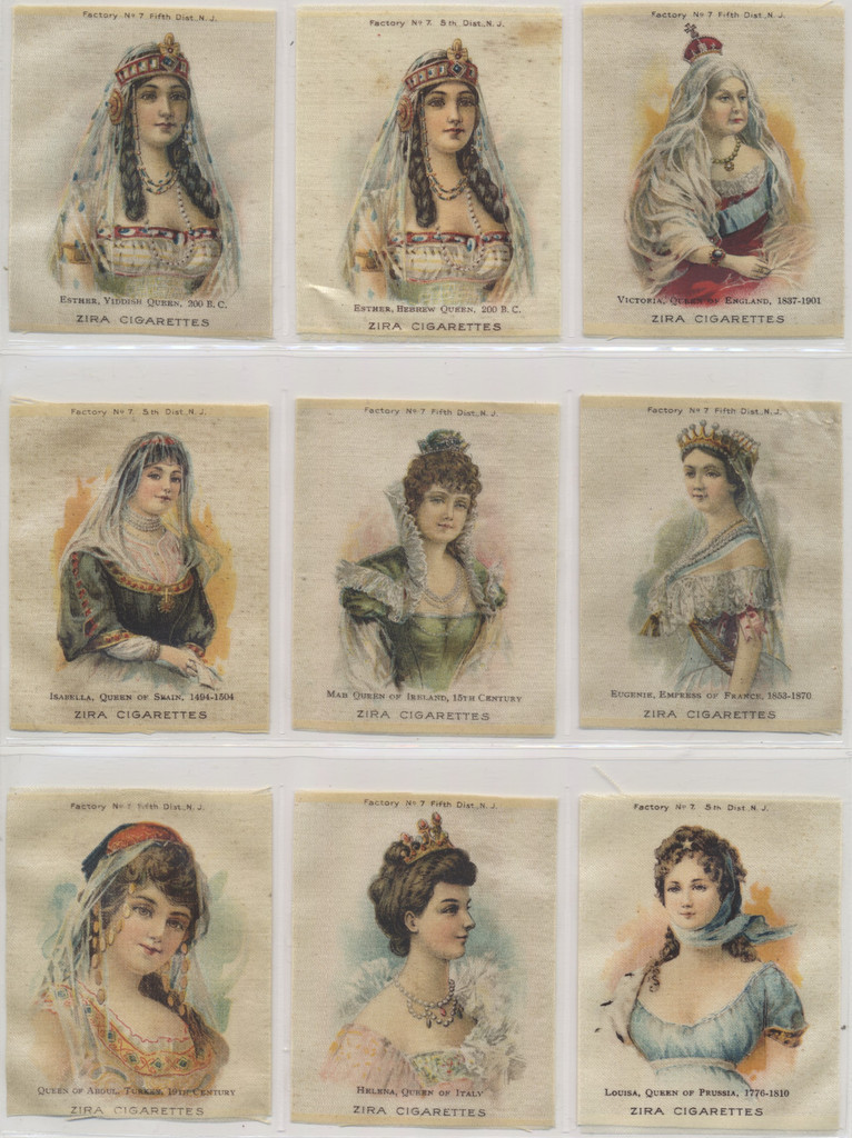 1910 S-75 Famous Queens Set 15 + 2 Variations 2 X 3 1/4 Inches  #*