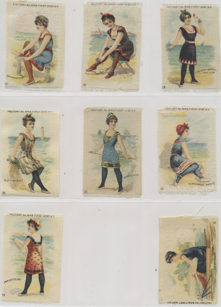 1910 S-56 BATHING BEACH GIRLS LOT OF (15) 2 BY 3 INCHES  #*