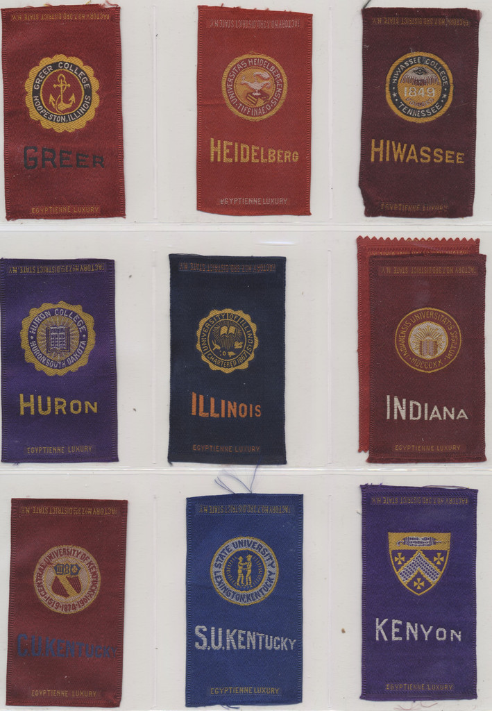 1910 S-25 COLLEGE SEALS LOT OF  55  2 BY 3 INCHES   #*sku30684