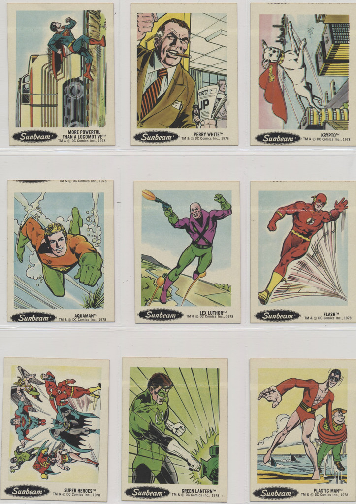 1978 DC Super  Heroes Stickers Sunbeam Bread 24/30  #* SPECIAL!!!