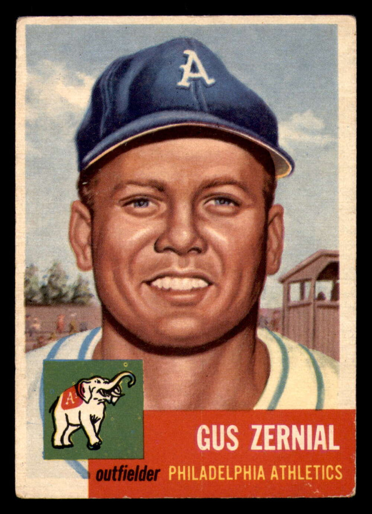 1953 Topps #42 Gus Zernial DP Very Good  ID: 320700