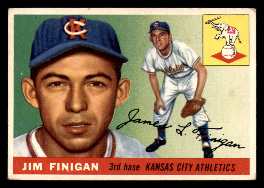 1955 Topps #14 Jim Finigan Excellent+ RC Rookie  ID: 320756