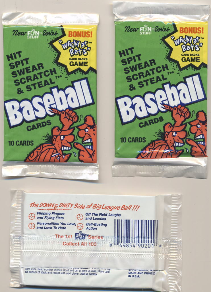 1991 Confex Baseball Hit, Spit, Swear, Scratch, & Steal Wax Box 36 Unopened Wax Packs  #*
