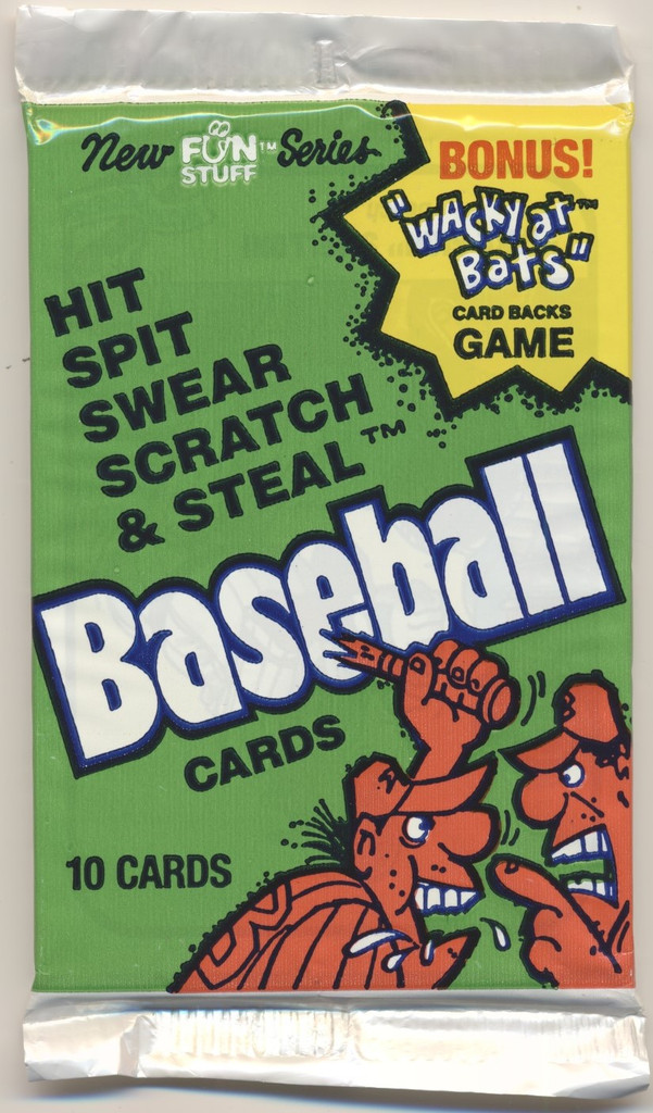 1991 Confex Baseball Hit, Spit, Swear, Scratch, & Steal  1 Wax Pack  #*sku34276w